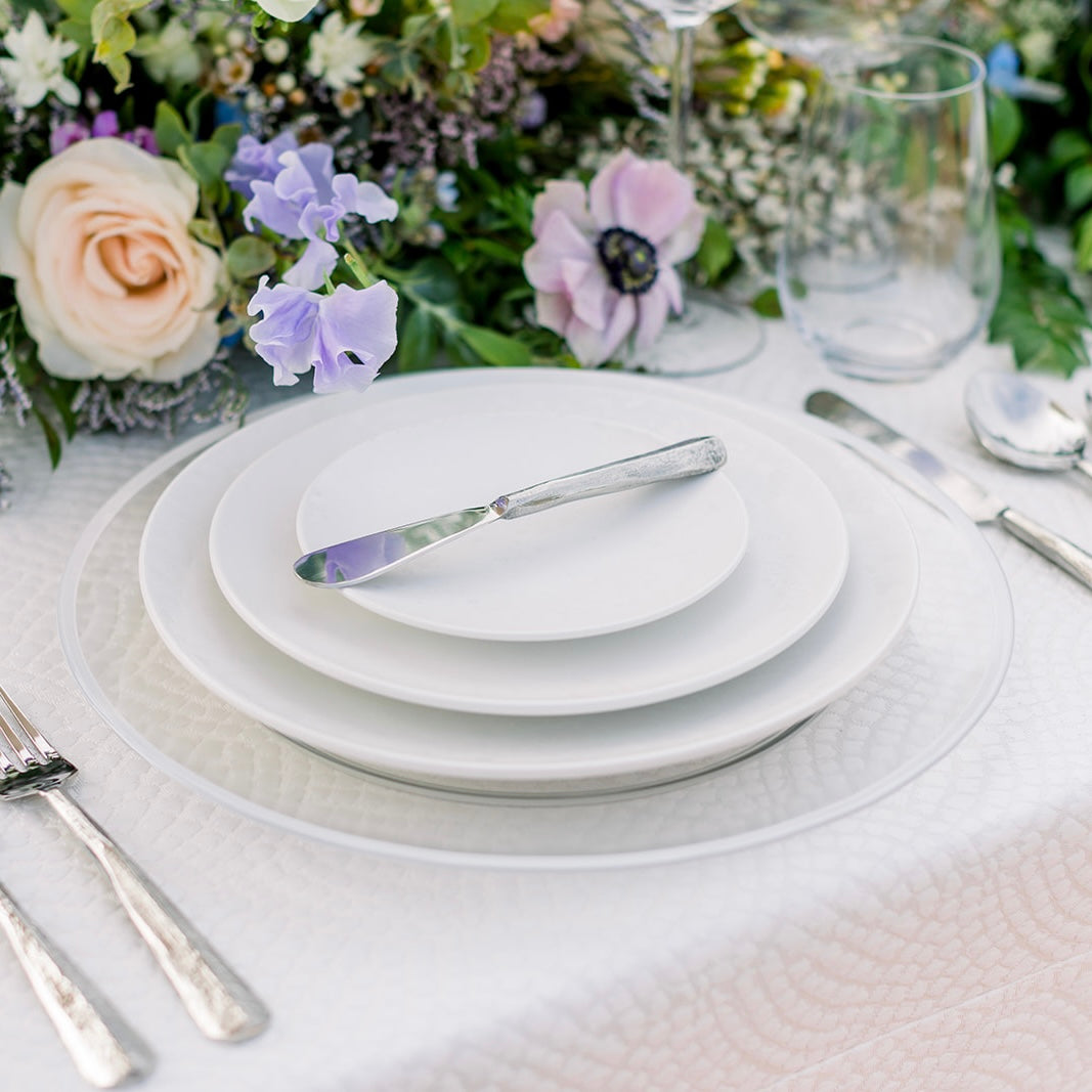 REACTIVE DINNERWARE // SET OF 4 IN WHITE
