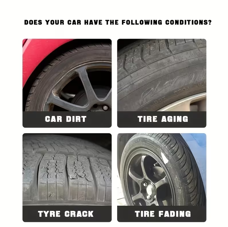 Premium Tire Protection Wax – Durable Gloss Enhancer & Anti-Aging Coating for Long-Lasting Tire Shine