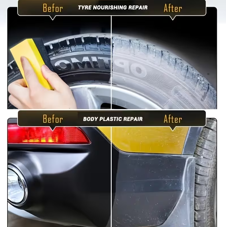 Premium Tire Protection Wax – Durable Gloss Enhancer & Anti-Aging Coating for Long-Lasting Tire Shine